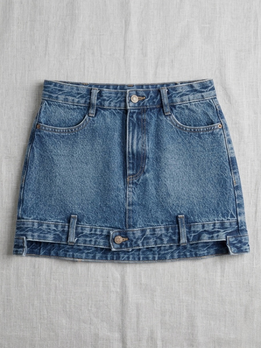 Ara Light Blue Denim Mini Skirt